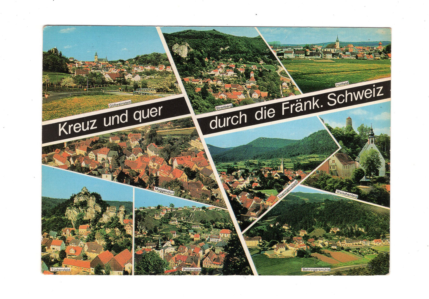 Ansichtskarte Kreuz und quer durch die Fränkische Schweiz