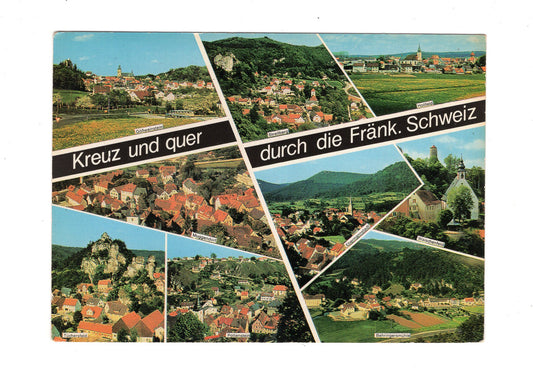 Ansichtskarte Kreuz und quer durch die Fränkische Schweiz