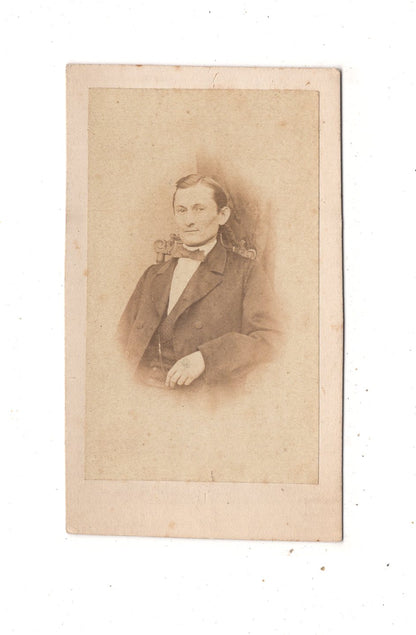 Fotografie Feiner Herr / benannt - unbekannter Ort 1860er