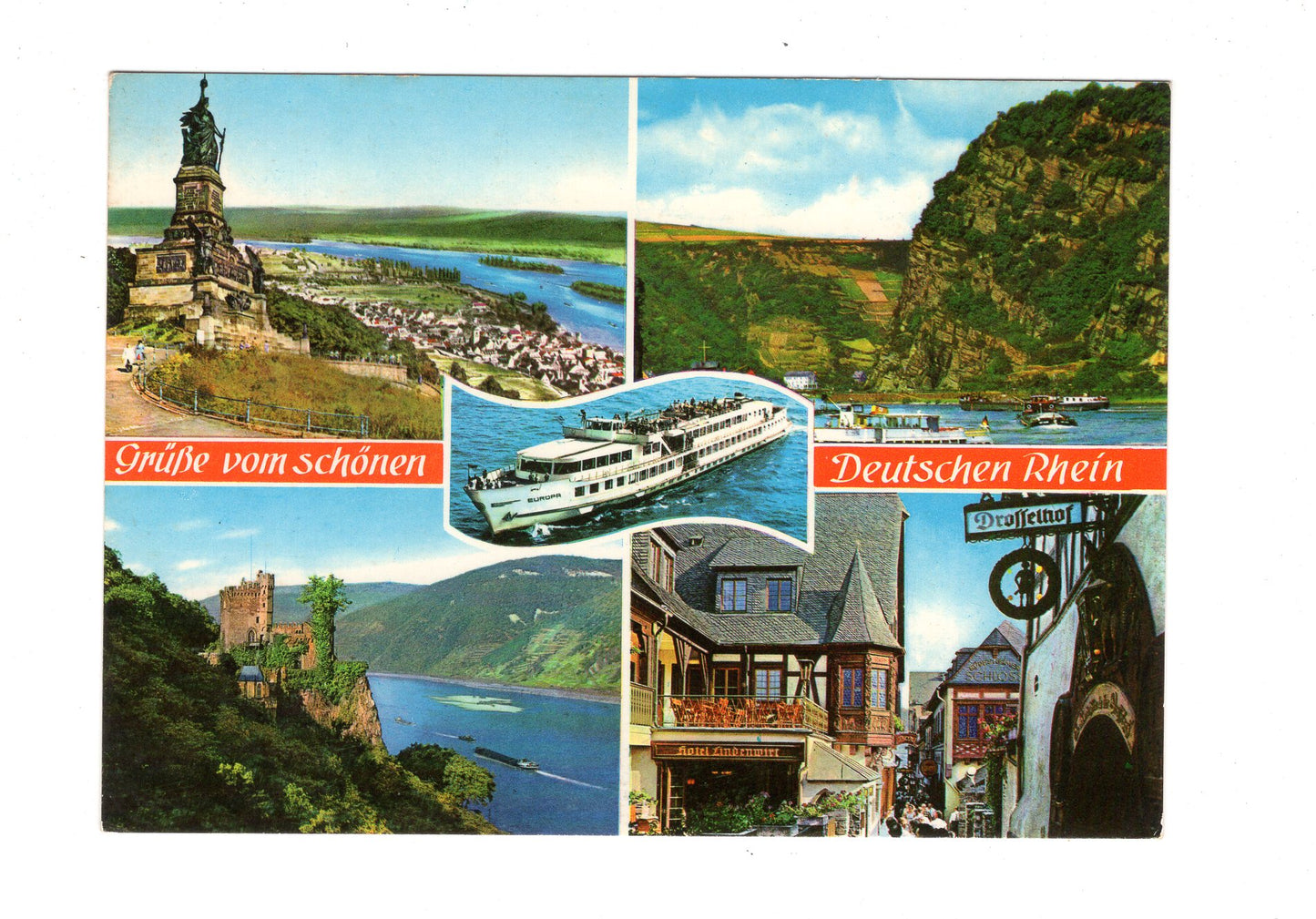 Ansichtskarte Grüße vom schönen Deutschen Rhein / H1-66