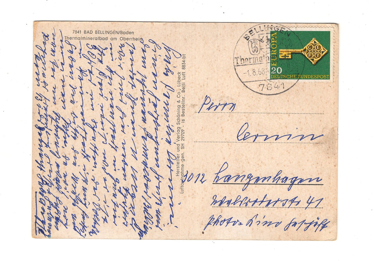 Ansichtskarte Bad Bellingen / Baden