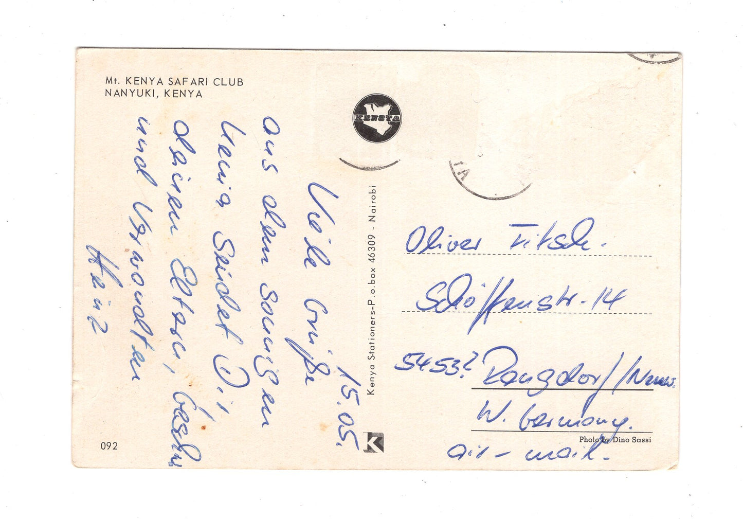 Ansichtskarte Mount Kenya Safari Club / Nanyuki / Kenia