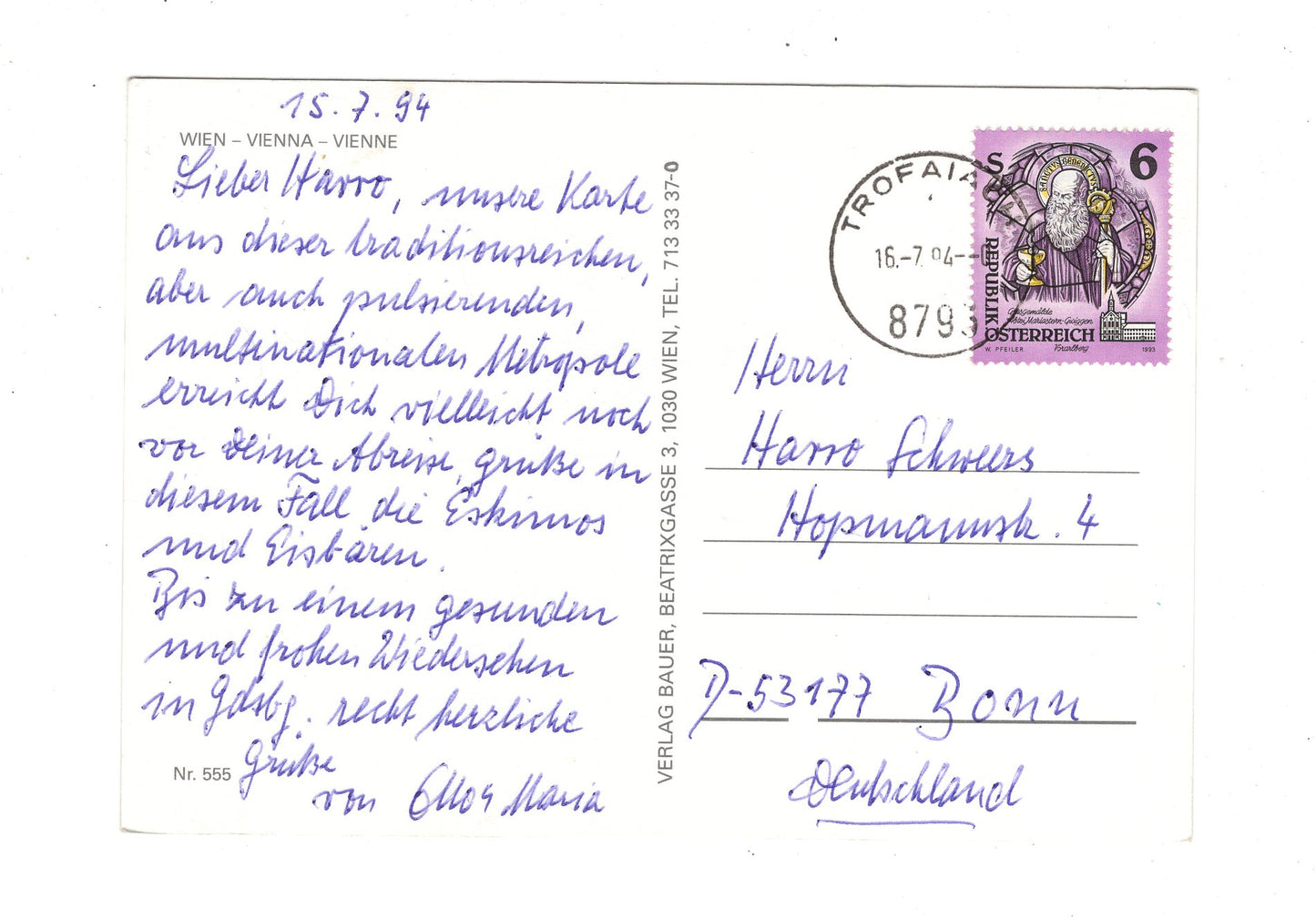 Ansichtskarte Wien / Graben / Österreich