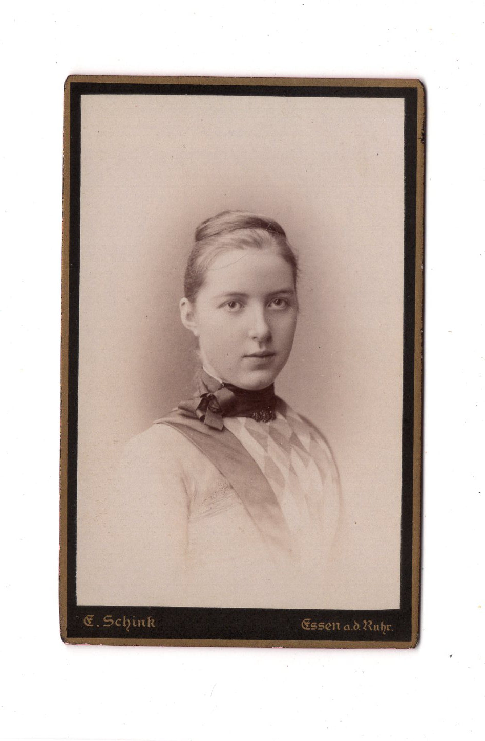 Fotografie Damenportrait - Essen an der Ruhr 1880er / CDV C1-16