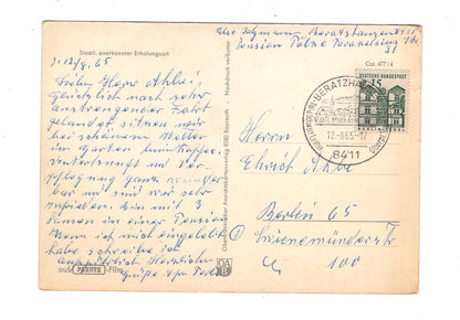 Ansichtskarte Beratzhausen / Oberpfalz / Rathaus mit Kirche +++