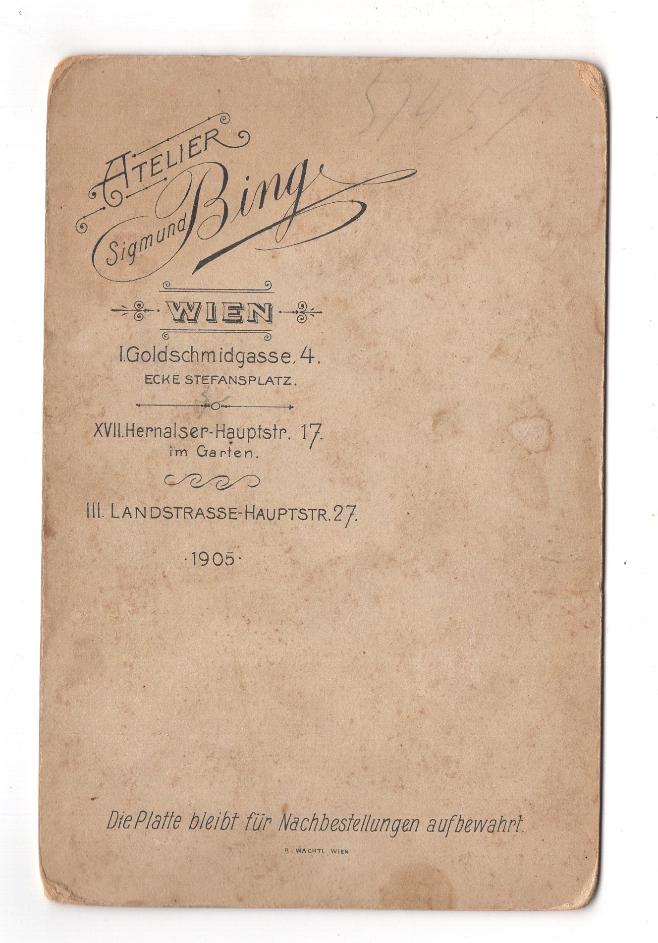 Fotografie Feines Paar - Wien 1905 / CAB X-27