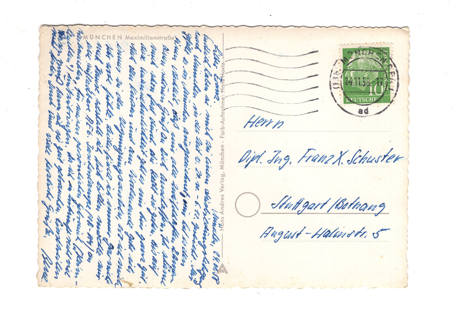 Ansichtskarte München / Maximilianstraße / G1-53