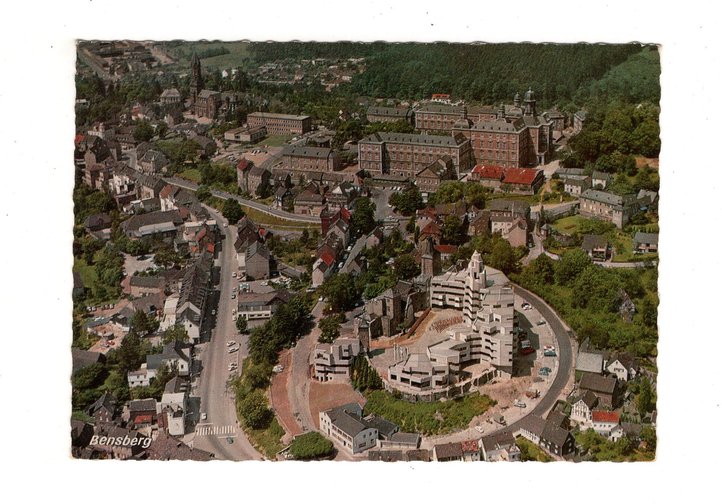 Ansichtskarte Bensberg / Rathaus und Schloss