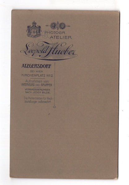 Fotografie Feines Paar - Atzgersdorf bei Wien 1900er / CAB X-27