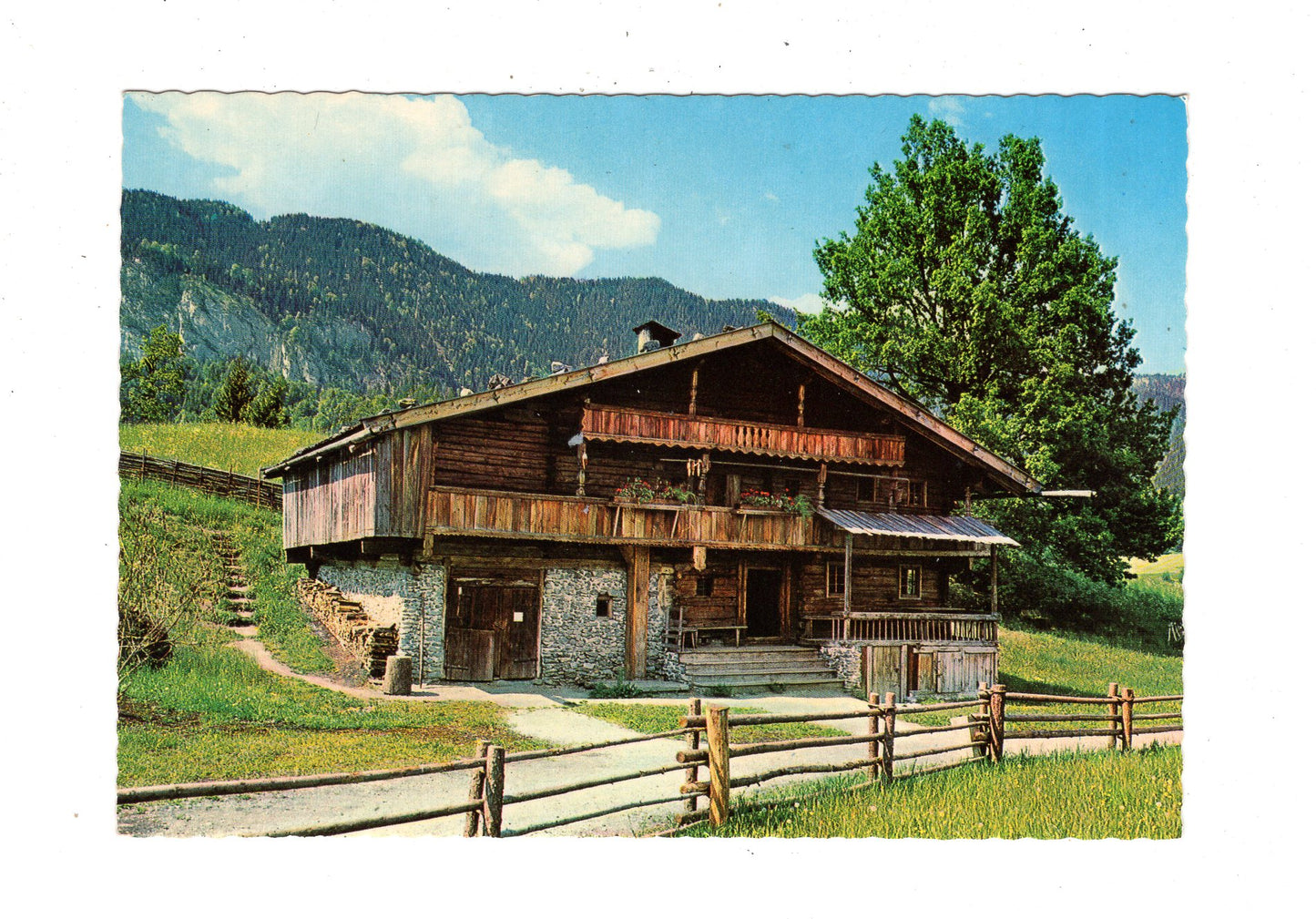 Ansichtskarte Zillertaler Kleinbauernhof Summerau / Österreich