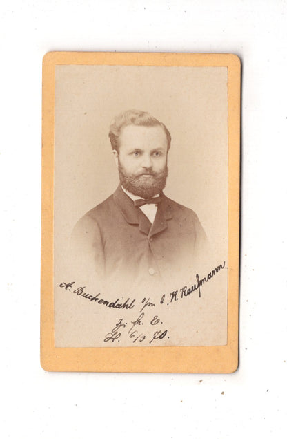 Fotografie Studentika Burschenschaft mit Widmung - Hildesheim 1870