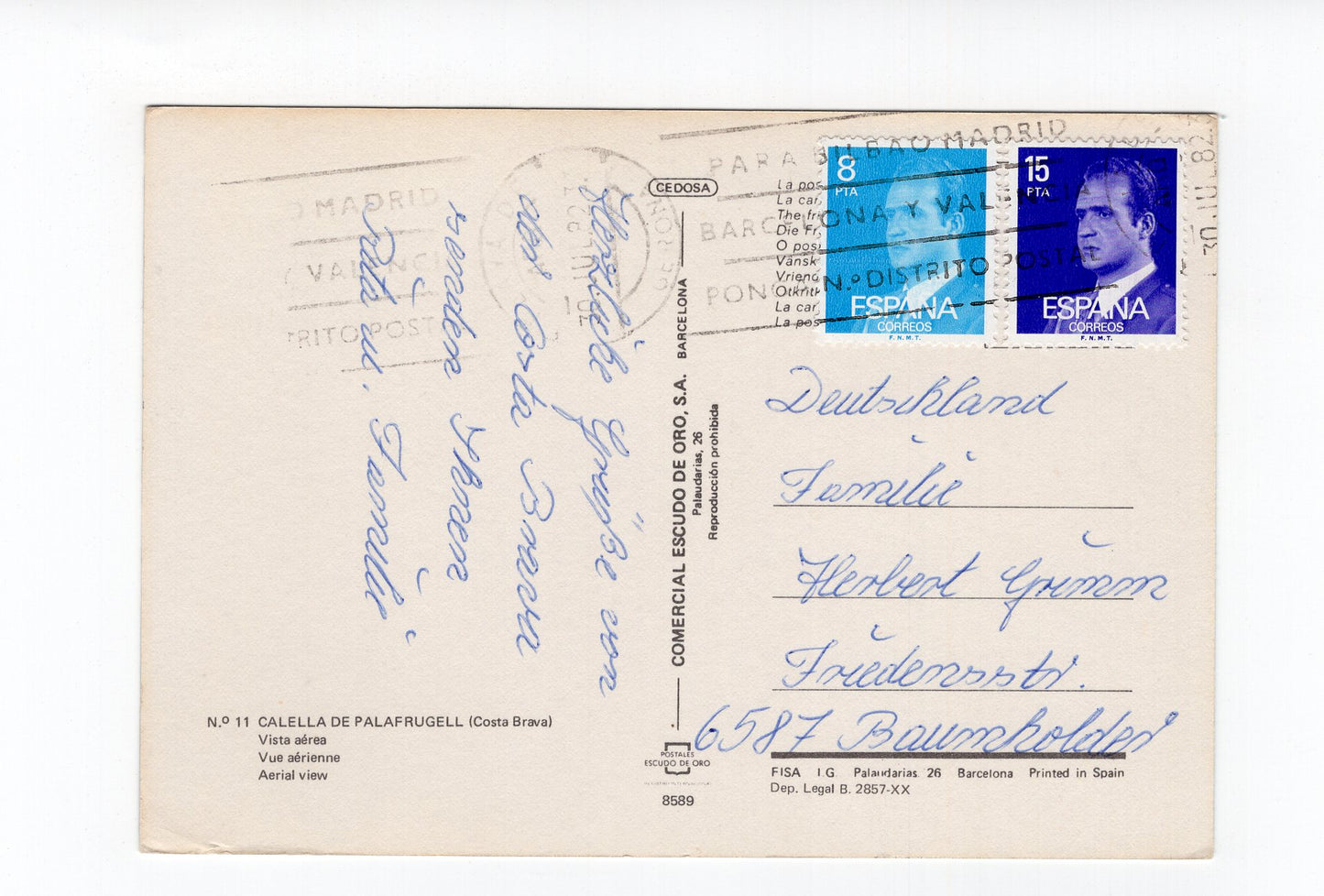 Ansichtskarte Calella de Palafrugell / Costa Brava / Spanien