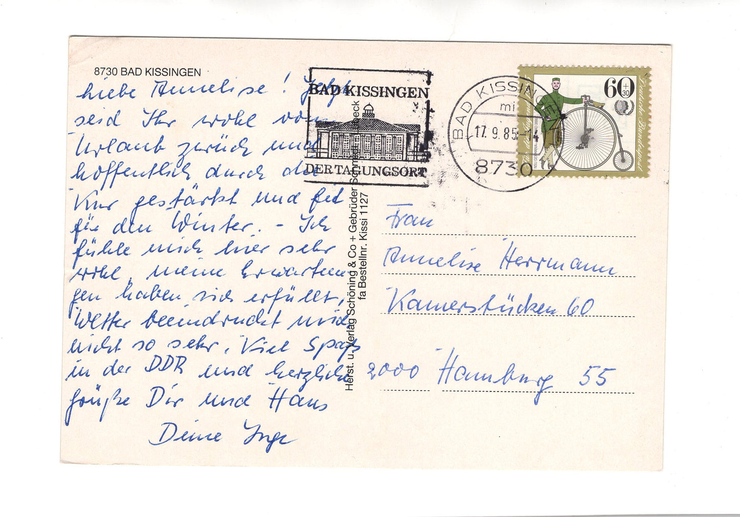 Ansichtskarte Bad Kissingen