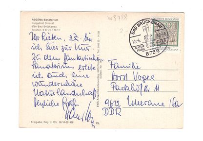 Ansichtskarte Bad Brückenau / REGENA-Sanatorium