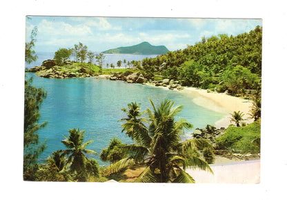 Ansichtskarte Carana Beach with St. Anne Island / Mahe / Seychellen