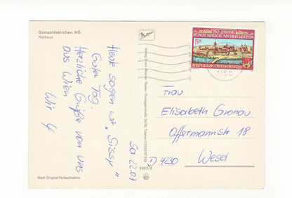 Ansichtskarte Gumpoldskirchen / Rathaus / Niederösterreich / Österreich