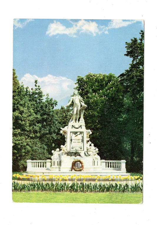 Ansichtskarte Wien / Mozart-Denkmal / Österreich
