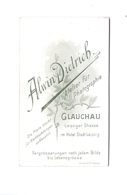 Fotografie Feine Dame - Glauchau / Waldenburg 1890er