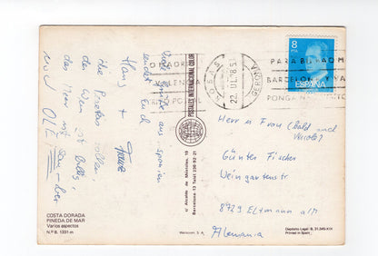 Ansichtskarte Pineda de Mar / Costa Dorada / Spanien