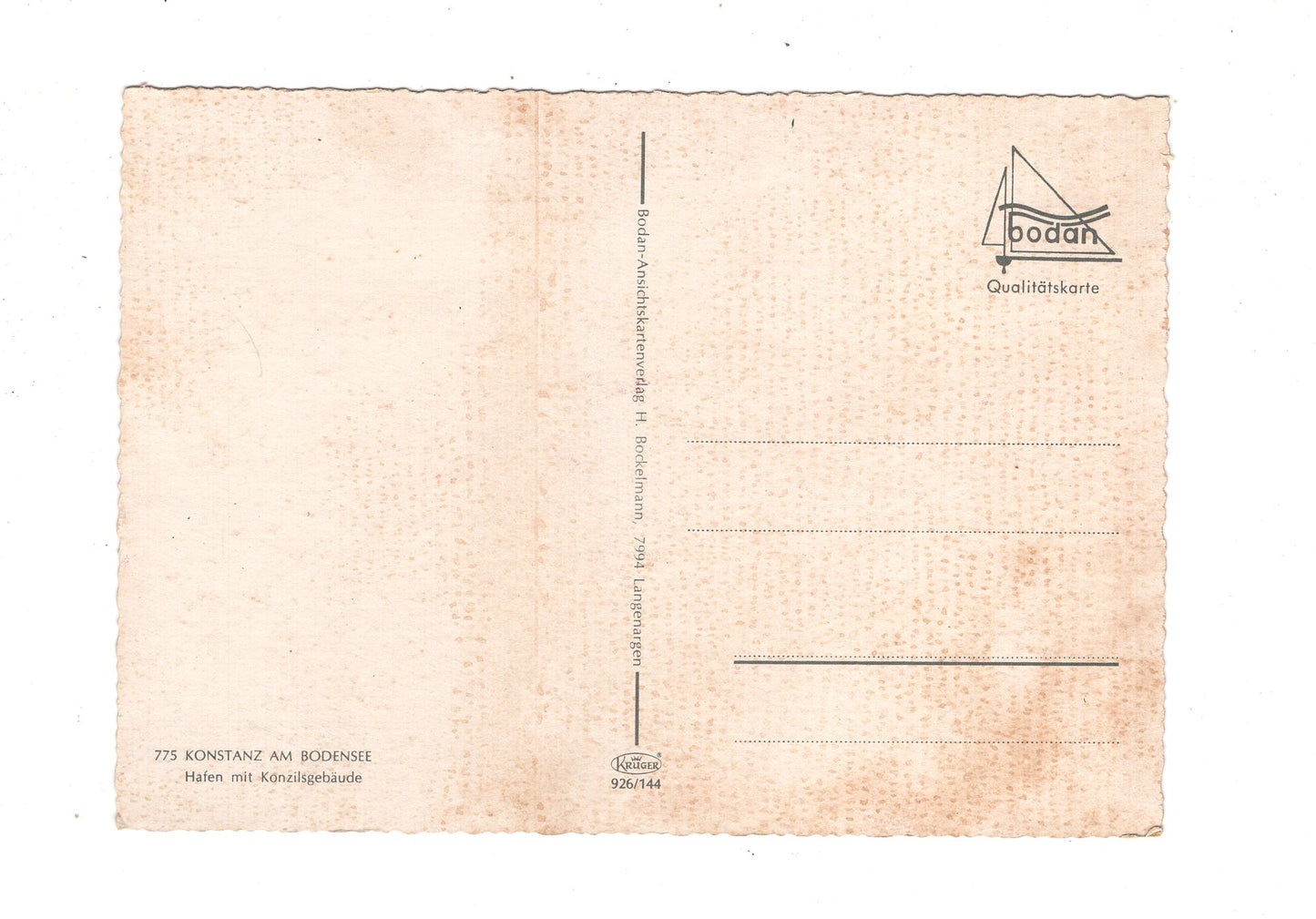Ansichtskarte Konstanz am Bodensee / Hafen mit Konzilsgebäude / K1-53