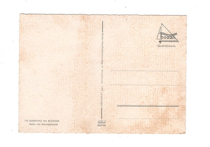 Ansichtskarte Konstanz am Bodensee / Hafen mit Konzilsgebäude / K1-53