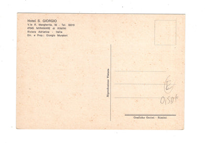 Ansichtskarte Hotel S. Giorgio / Miramare di Rimini / Italien / N1-59