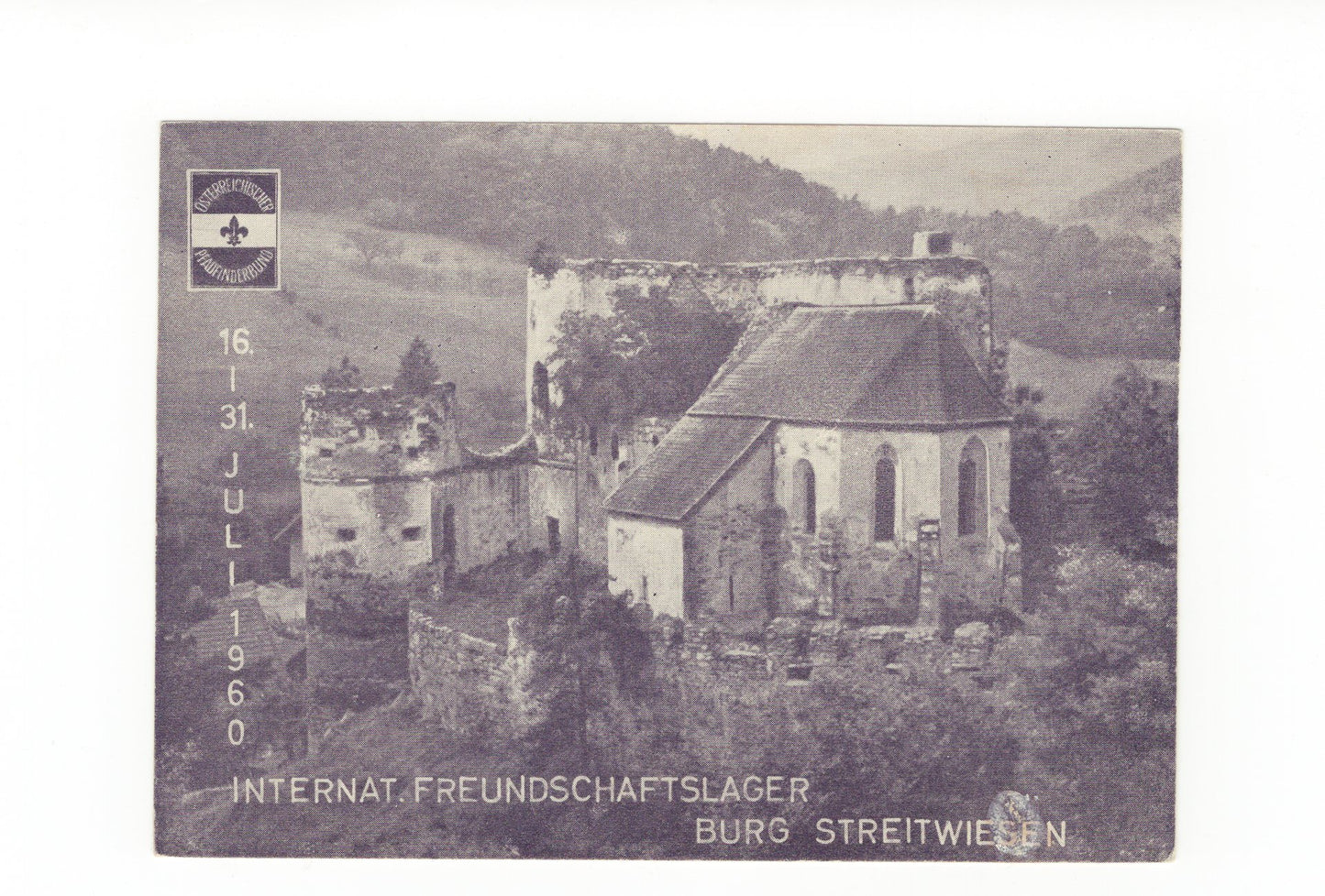 Ansichtskarte Burg Streitwiesen / Niederösterreich / Österreich