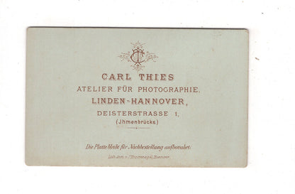 Fotografie Feines Paar - Linden-Hannover um 1880 / CDV L1-38
