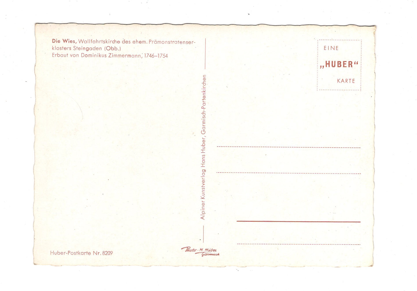 Ansichtskarte Wallfahrtskirche Die Wies / Oberbayern / H1-66