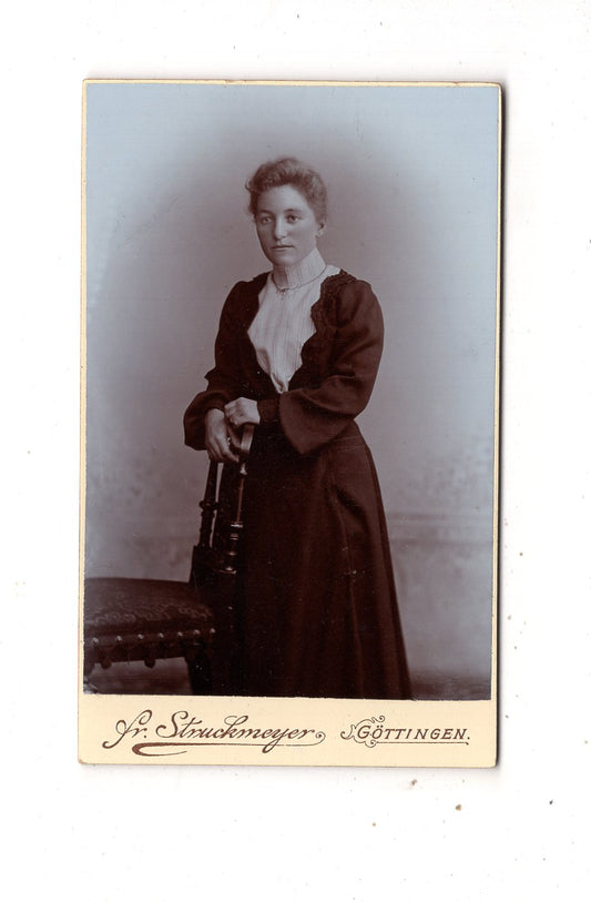 Fotografie Feine Dame - Göttingen um 1900