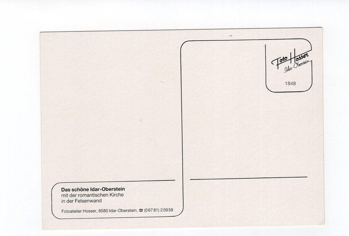 Ansichtskarte Felsenkirche Idar-Oberstein