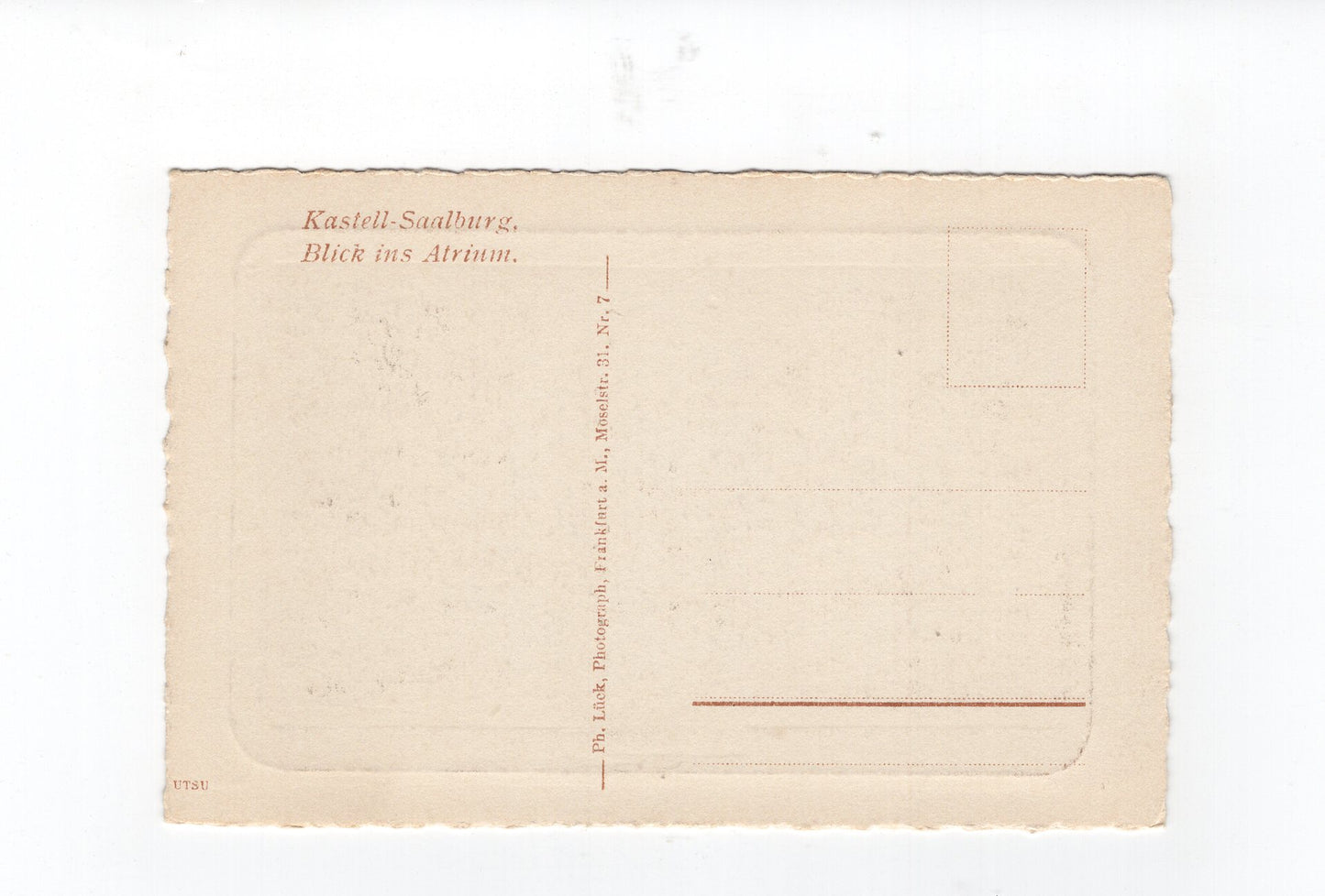 Ansichtskarte Kastell-Saalburg / Blick ins Atrium