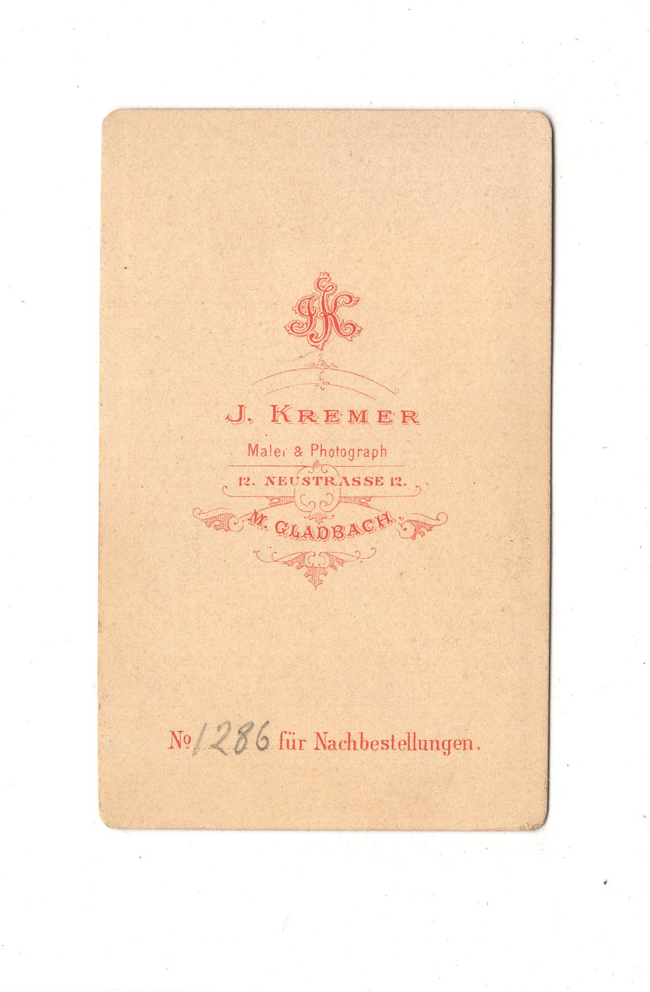 Fotografie Damenportrait - Mönchengladbach um 1870 / CDV C1-17