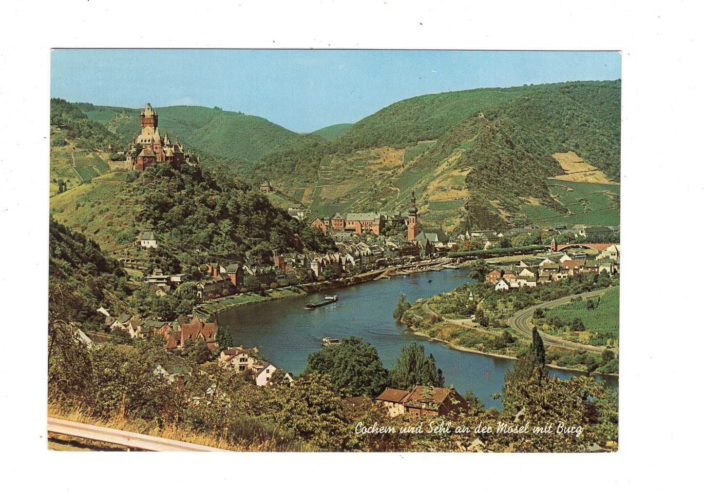 Ansichtskarte Cochem und Sehl an der Mosel mit Burg / M1-58