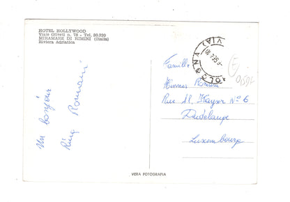 Ansichtskarte Hotel Hollywood / Miramare di Rimini / Italien / N1-59