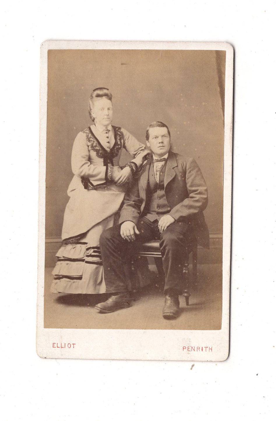 Fotografie Feines Paar - Penrith 1875 / CDV L1-38