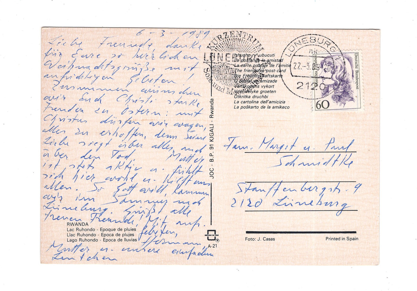 Ansichtskarte Lac Ruhondo / Ruanda