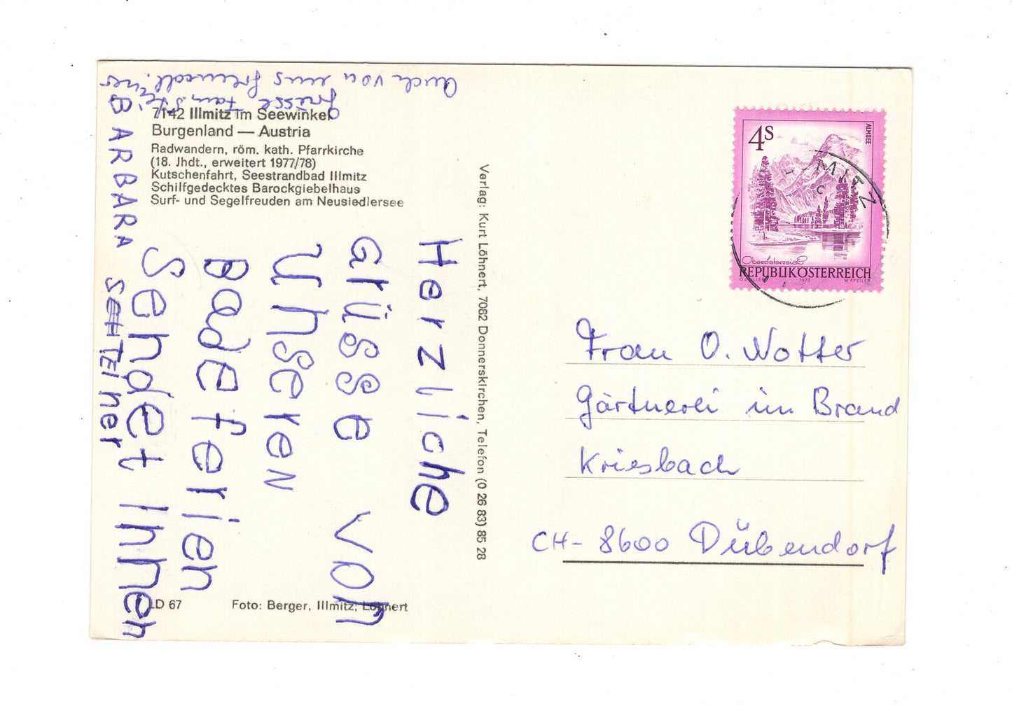 Ansichtskarte Illmitz im Seewinkel / Burgenland / Österreich