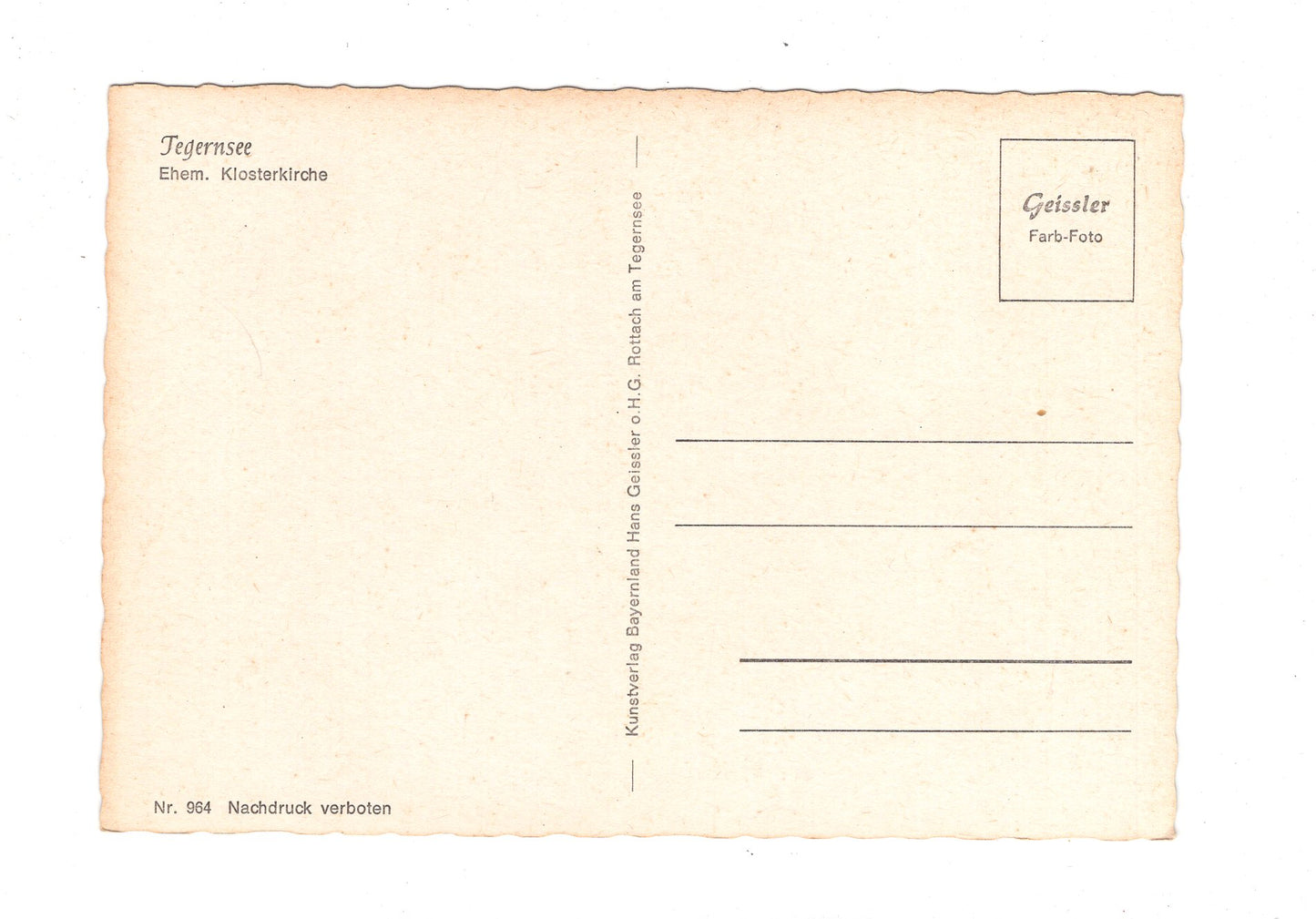 Ansichtskarte Tegernsee / Ehemalige Klosterkirche / I1-64
