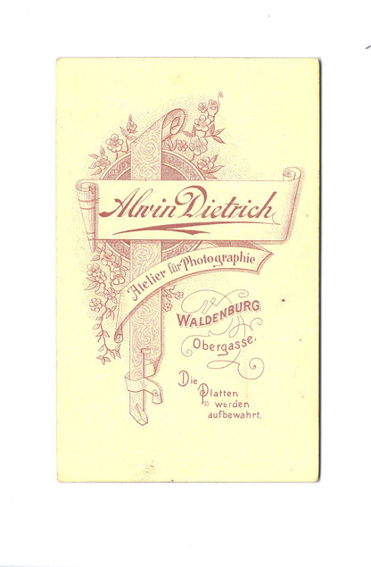 Fotografie Feine Dame - Waldenburg 1890er