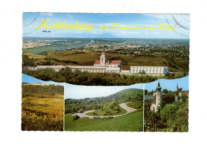 Ansichtskarte Kahlenberg mit Panorama von Wien / Österreich