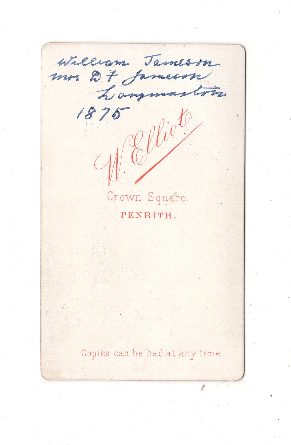 Fotografie Feines Paar - Penrith 1875 / CDV L1-38