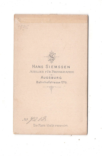 Fotografie Studentika Burschenschaft - Augsburg 1890er