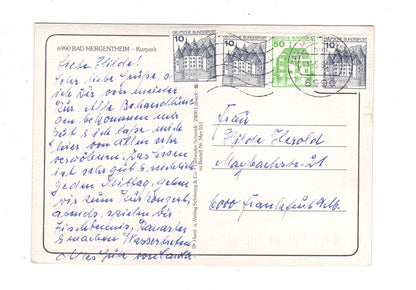 Ansichtskarte Bad Mergentheim / Kurpark / J1-60