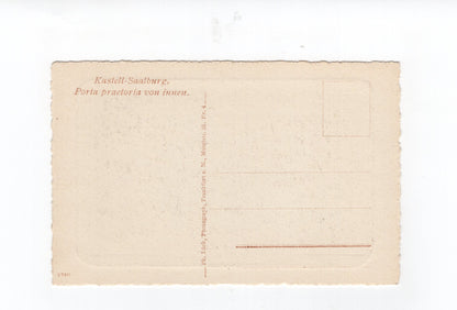 Ansichtskarte Kastell-Saalburg / Porta praetoria von innen