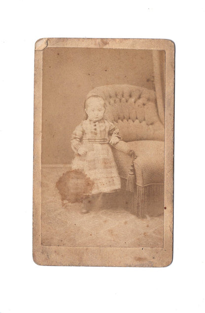 Fotografie Niedliches kleines Mädchen - Berlin 1870er