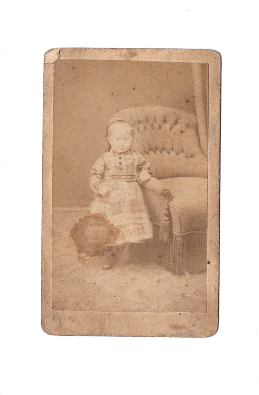 Fotografie Niedliches kleines Mädchen - Berlin 1870er