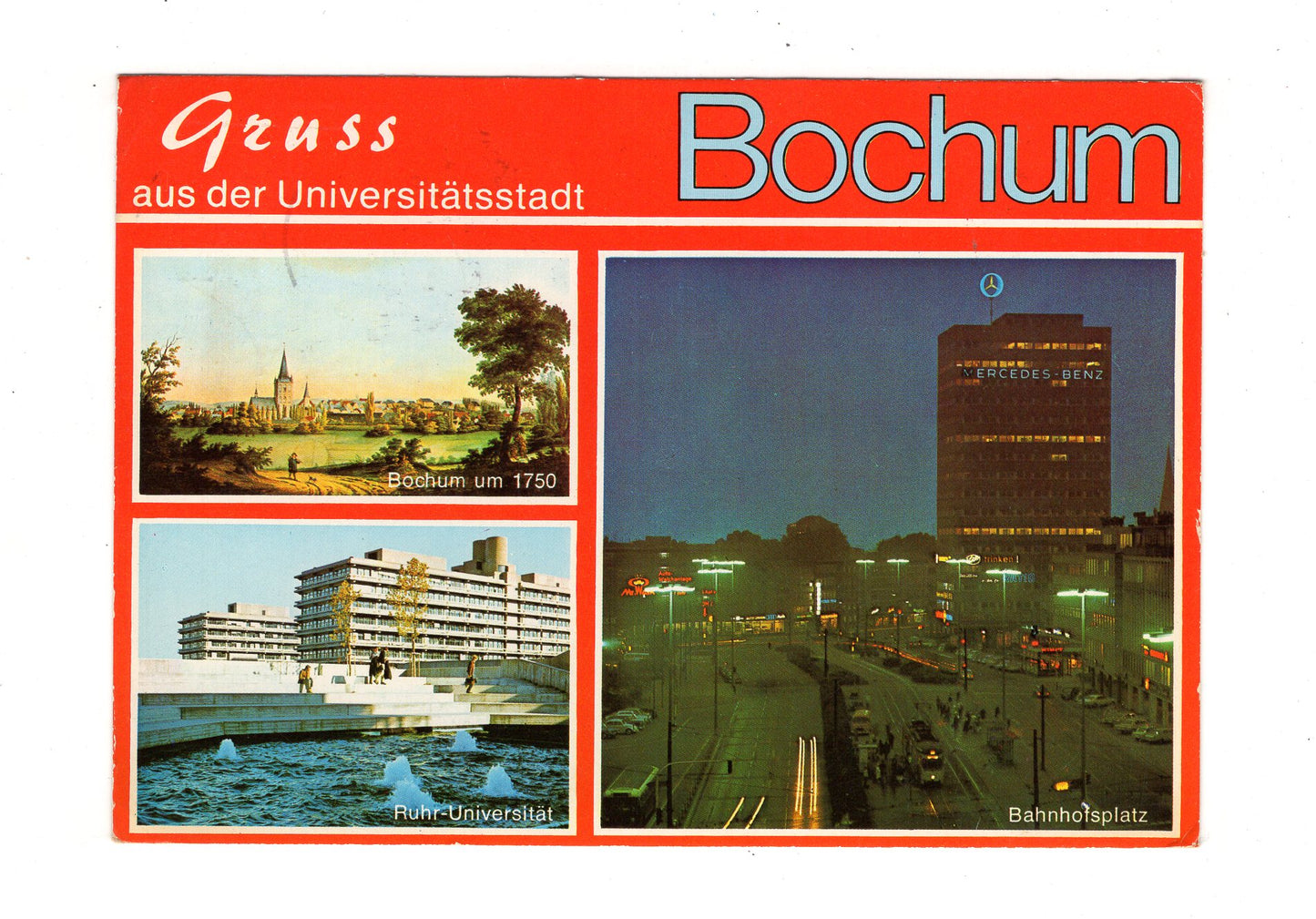 Ansichtskarte Bochum / Bahnhofsvorplatz / Ruhr-Universität