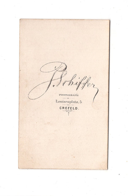 Fotografie Damenportrait - Krefeld 1870er / CDV C1-17