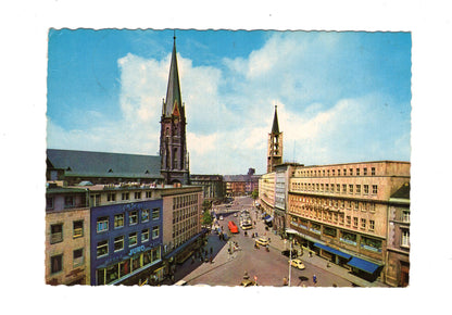 Ansichtskarte Gelsenkirchen / Sparkasse und Neumarkt